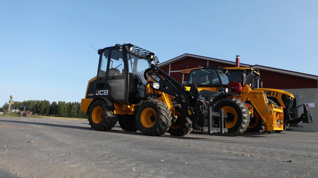 jcb-pyöräkuormaaja kuivinen