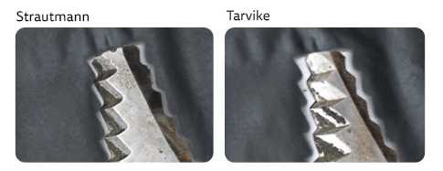 Strautmannin terä ja tarviketerä.